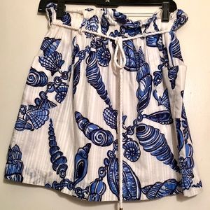 Lilly Pulitzer Blue Avery Skirt Falling In Love